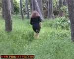 004003 Amber Takes A Huge Pee In The Woods
