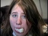19 Yr OLD CRYSTAL GAG TALKS WITH HER MOUTH STUFFED, HANDGAGGED, CLEAVE GAGGED, PANTYHOSE SMELLING AND GAGGED, & TAPE GAGGED (D65-14)