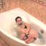 Affable - absolutely crazy bondage scene with a short-haired hottie in a bathtub (video)