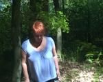 Pissing in the woods