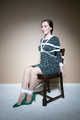 Sophia Smith in Green dress Chair tied