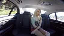 Naomi Woods Gets Creampied By Her Boober Driver In The Backseat