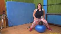 Julia-Eva and her bouncing-ball slave