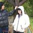 Jill and a black-haired friend of her having fun with eachother outdoor wearing sexy shiny downjackets (Pics)