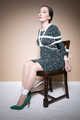 Sophia Smith in Green dress Chair tied