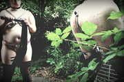 Schwangere Jung Sklavin im Voll Keuschheitsgürtel und BH mit KG Sklave - 500 Fotos - Outdoor - Lost Place