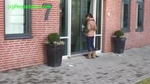 078015 Rachel Evans Pees Beside The Office Building