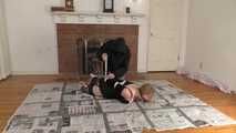 Drooling Ballgagged Hogtied Captive in Classic Lingerie - Lorelei