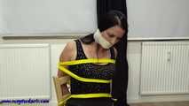 Yellow chair bondage