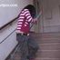 103001 Cute Nalia Rinses The Stairs With Pee