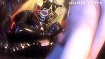 Heavy Rubber Zipperface: Kinky & Intense Hand- and Footjob! Pt.1