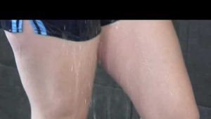 Get 3 Archive Videos with a women enjoying her shiny Nyoln Shorts from 2012!