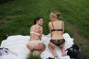 Nina & Merry outdoor underwear fun