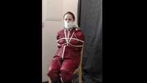 Lady Nadja getting bound and gagged by a raincoated stranger