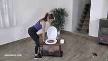 Mistress Tatjana's toilet slave