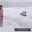 Naked barefoot Greta is tightly bound in snow - Part 2