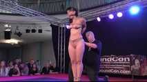 Public Nude Predicament for Yvette live from VENUS