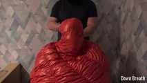 Vacuum bag on sleeping bag