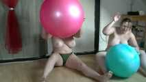 Bouncy ball fun with my girlfriend!!