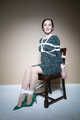 Sophia Smith in Green dress Chair tied