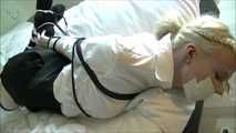 Vanessa in tight hogtie (by selfgag studio)