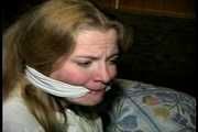 30 Yr OLD BBW SINGLE MOM IS CLEAVE GAGGED, HANDGAGGED, MOUTH STUFFED, WRITES RANSOM NOTE AND MAKES RANSOM CALL TO HER RICH BOYFRIEND (D73-6)