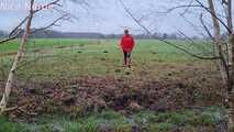 Welliewalk in red Hunter boots