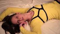 Like a bee bondage tied legs in stockings