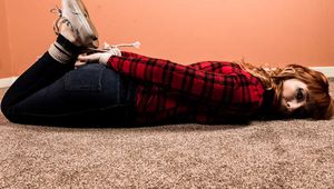 Sweet Cheeks in White Sneakers and Hogtie