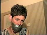 47 Yr OLD UNCOOPERATIVE LATINA HAIR DRESSER IS DUCT TAPE GAGGED, WIDE EYED GAG TALKING ON RANSOM CALL (D59-10)