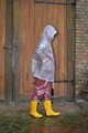 Our new Model in Miss Clara in AGU raincoat and transparent plastic raingear