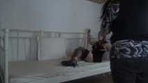 Ayu roped to bed 1/2