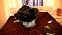 [From archive] Taniella - captured, taped, hogtied and packed into trash bag (video)