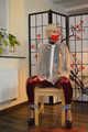 Miss Francine is bound and gagged in her nice tight PVC pants covered with a transparent raincoat