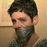 47 Yr OLD UNCOOPERATIVE LATINA HAIR DRESSER WRAP DUCT TAPE GAGGED, BALL-TIED, PANTYHOSE, FEET TICKLED, UPSKIRT (D50-12)