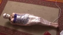 Mummification with Packing Tape and Vibrator Orgasm - Lorelei