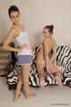 Elvina & Xenia - Two bound beauties can't do anything when a burglar shows up