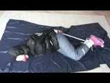 Get 2 Videos with Jessy bound and gagged in shiny nylon Downwear from 2008.