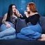 Lera and Irina are smoking and kissing barefoot - Part 1