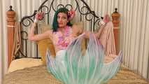 Mermaid in Captivity Chained to the Bed! Sensual Siren Loren Chance in Rope Bondage