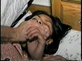 18 Yr OLD AMERICAN INDIAN COLLEGE STUDENT IS MOUTH STUFFED, HANDGAGGED, DUCT TAPE GAGGED, BAREFOOT, TOE TIED UP ON HER DORM ROOM FLOOR (D61-10)