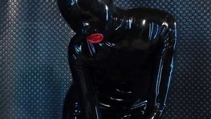 Rubber doll blows and rides