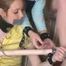 Alexa & Satisfaction Girl - Seductive self-bondage beauties pose together on a chair (video)