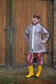 Our new Model in Miss Clara in AGU raincoat and transparent plastic raingear