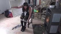 Jasmin roped on chair 2/2