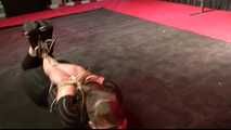 Supertight Hogtie Escape Challenge for Yvette Costeau - tied by Lew Rubens