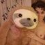 Playing naked in my playpen - with my stuffy sloth ^_^