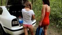 Dana & La Pulya - Hitchhiker's peril. La Pulya is captured and dominated by Dana (video)