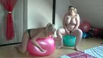 Bouncy ball fun with my girlfriend!!