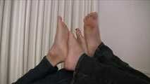 Comparing Their Bare Feet